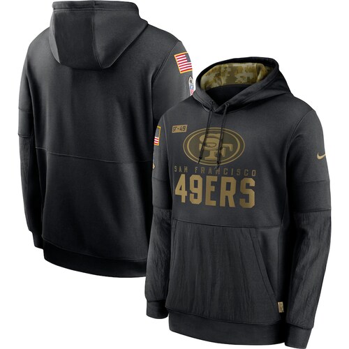 Sudadera Hoodie San Francisco 49ers Salute to Service Gold Black Talla M