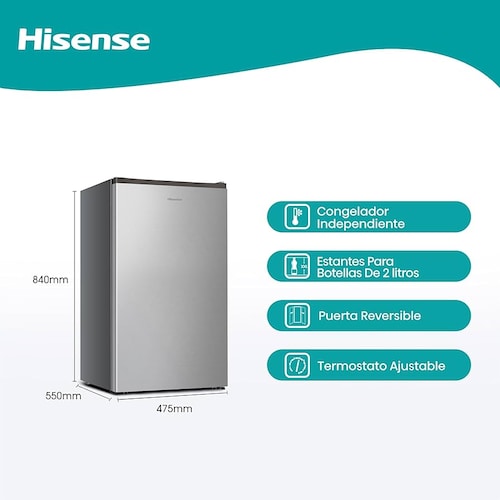 Frigobar Hisense RR43D6ACX1 4.2 P3 Silver