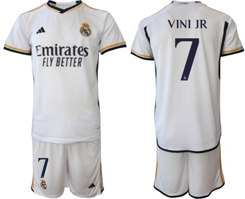 Increible! Jersey Real Madrid 2023/2024 Local Blanca Vinicius Jr 7 Talla XL