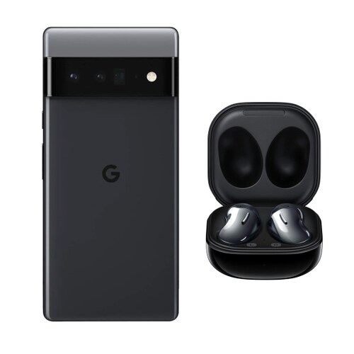 Google Pixel 6 Pro 128GB Negro Reacondicionado + Audifonos Inalambricos.