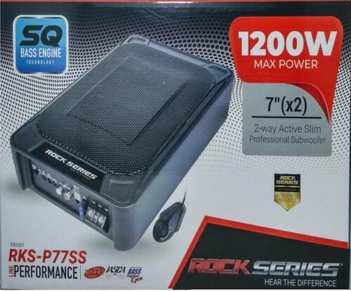 Subwoofer Activo Amplificado Plano Profesional Rock Series RKS-P77SS 1200 Watts 7 Pulgadas 4 Ohms Pa.
