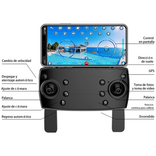 Drone Vak F3pro 5g Gps Laser 2 Camaras 4k App Wifi.