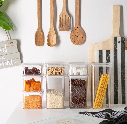 Contenedores de Alimentos con Tapa Hermética, 10 Piezas.