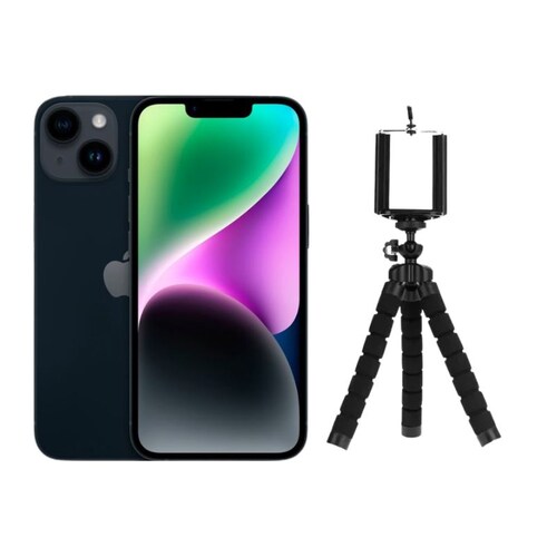 iPhone 14 128GB Negro CHIP Reacondicionado Grado A + Trípode