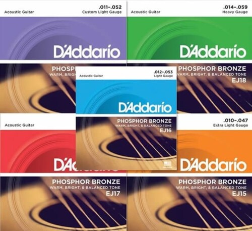 Cuerdas Para Guitarra Acústica Phosphor Bronze D'Addario 12-53 EJ16