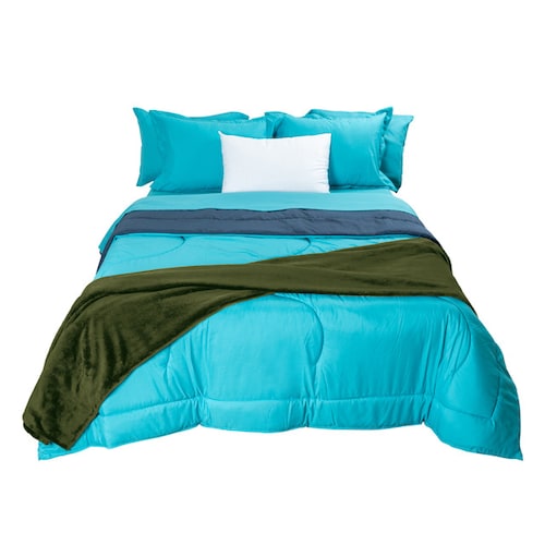 Edredón Spring Air + Almohada + Sabana + Frazada |  Queen size