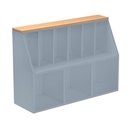 Librero moderno de madera para canastas - Niñas & Niños.