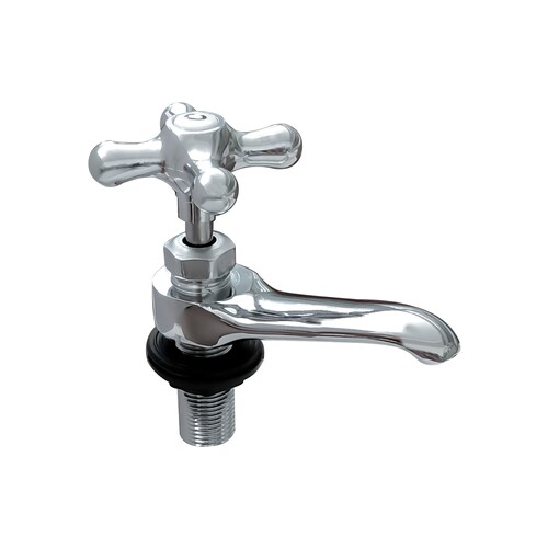  Llave para lavabo de ABS y Rosca de Zinc, Llave Cromada Monomando Para Lavamanos (Sin Mezcla de Agua Fría y Caliente).