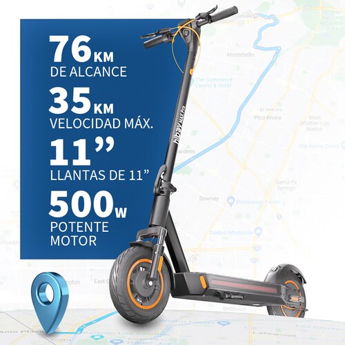 Scooter Eléctrico Hiboy Max Pro Máx. 35km/h 500w Color Negro