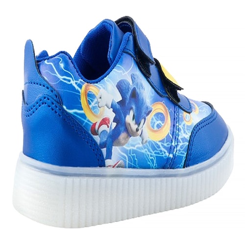 Tenis Niños Sonic Luces Leds Deportivos Videojuego 780-ras.