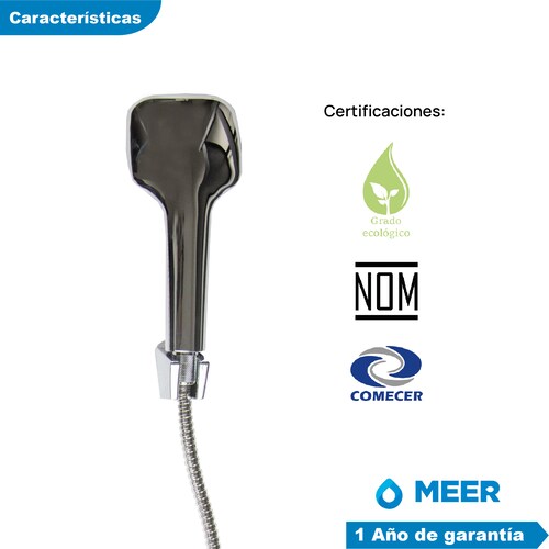 CNX Set de Regadera Fija y de Teléfono Incluye Manguera y Tubo.