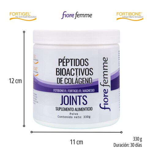 Fiore Femme Péptidos bioactivos de Colágeno 330 g  Fotibone  Fortigel Magnesio 