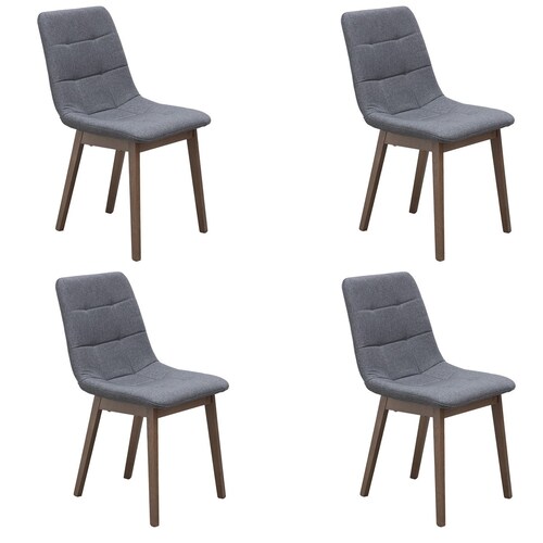 Set De 4 Sillas Moderna Para Comedor Brass Merlot 