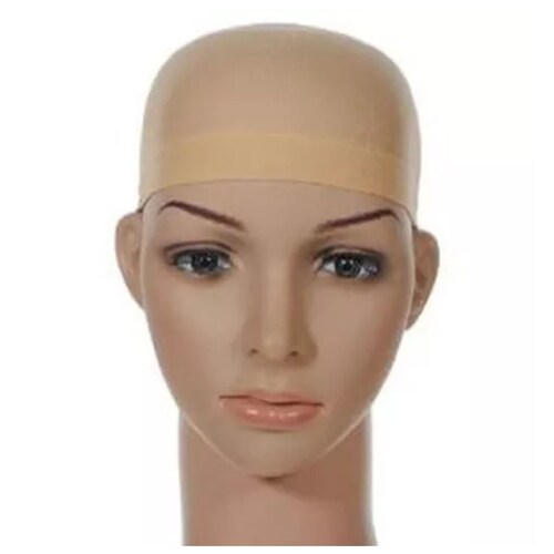 Malla Red Gorro Cofia Cabello Peluca Color Carne 12*2 Piezas BEIGE