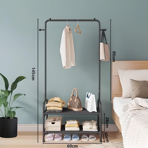 Rack Perchero Metalico Closet 60x145cm