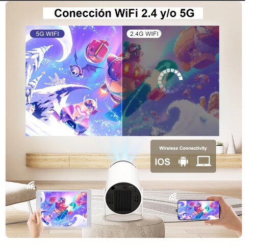 Proyector Portatil 4k Wifi Bt Android 11.
