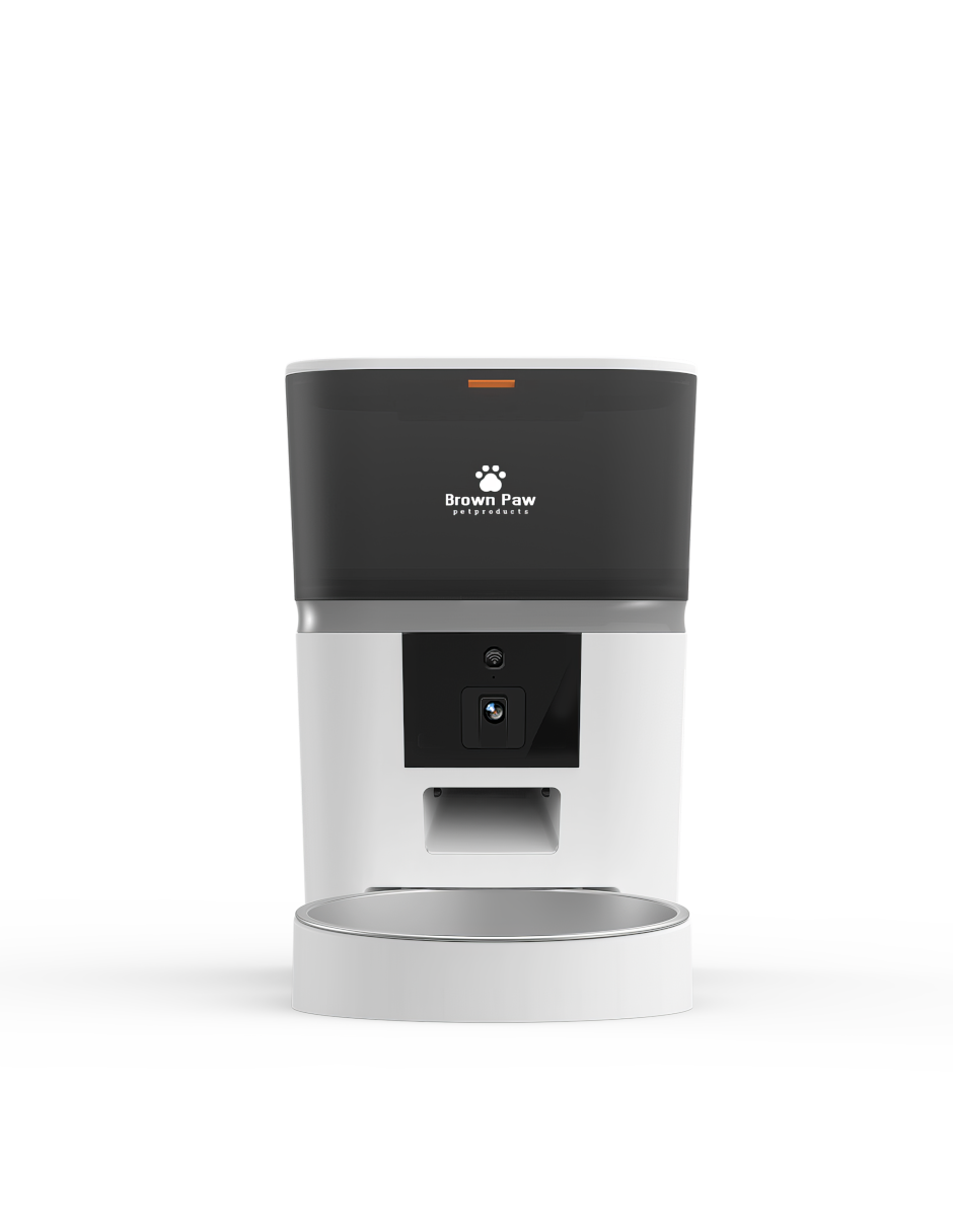 Dispensador de Alimento para Mascotas Wifi Cámara Inteligente Smart 4 Lts Brown Paw