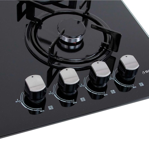 Parrilla A Gas Empotrar KAYSER Supra 4 Quemadores Cristal Templado.