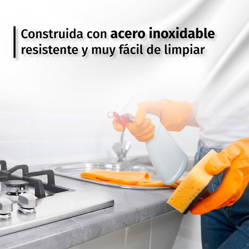 Supra Parrilla A Gas Empotrable BERARDI  45cm En Acero 3 Quemadores
