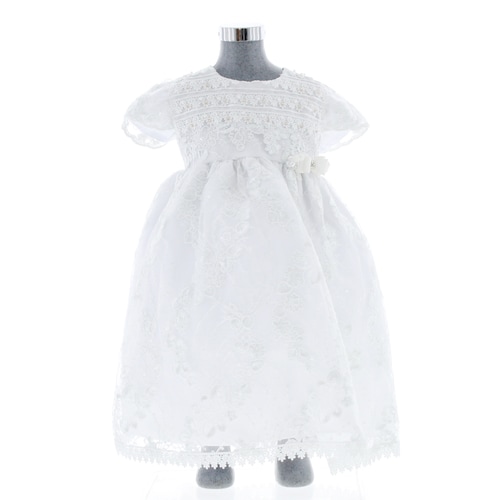 Vestido para Bautizo NIña Blanco 3545 0 a 2 Años