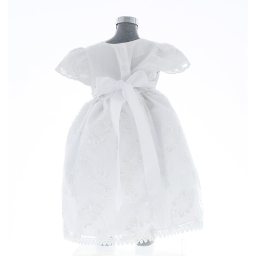Vestido para Bautizo NIña Blanco 3545 0 a 2 Años