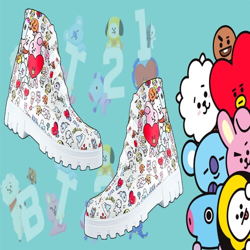 Bota Niña BT21 Personajes K-pop BTS Army Cómodas 900-B-BT21.