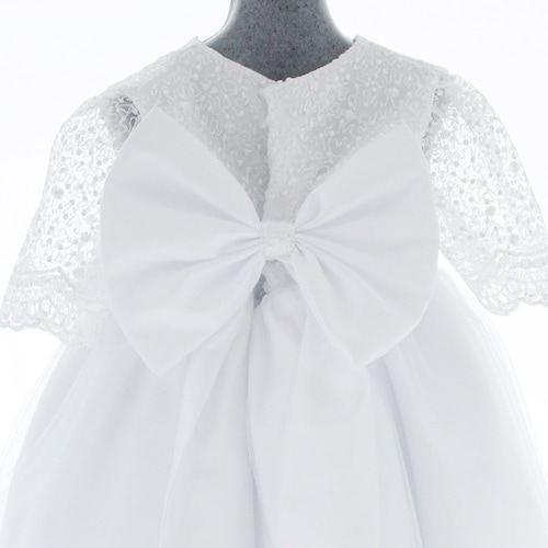 Vestido Para Bautizo Niña Blanco 3550 0 A 2 Años.
