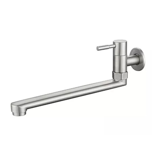 Grifo Para Empotrar En Muro Llave Pared 25cm gris