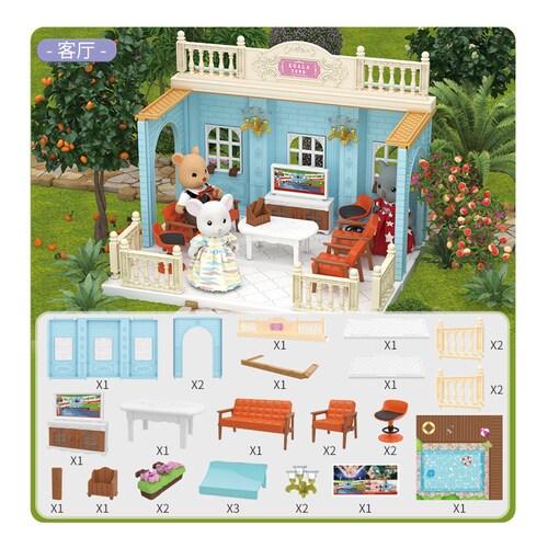 Juguete Casa Miniatura Sala de Estar Koala.