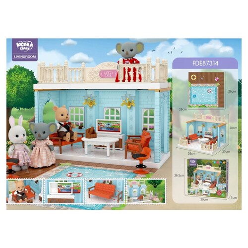Juguete Casa Miniatura Sala de Estar Koala.