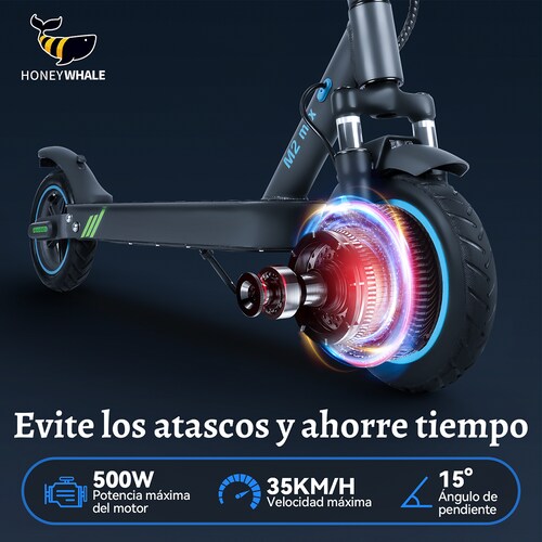Scooter Eléctrico Honey Whale Smart M2-MAX Negro .