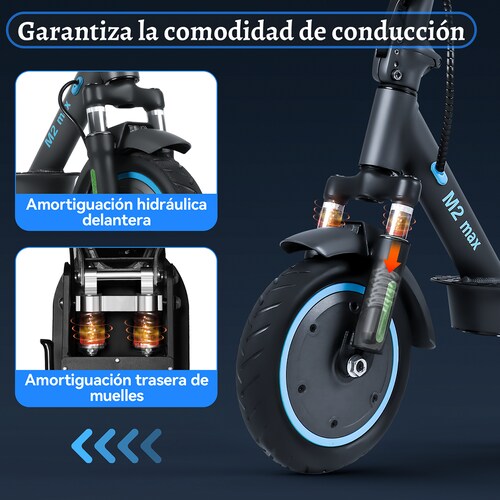 Scooter Eléctrico Honey Whale Smart M2-MAX Negro .