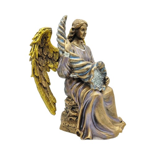 Angel De La Abundancia Sentado 24cm