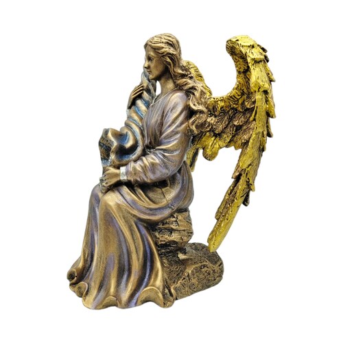 Angel De La Abundancia Sentado 24cm