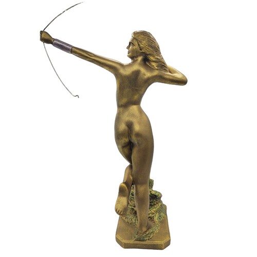 Escultura Diana Cazadora 44cm.