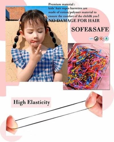 500pcs Mini Ligas Para Cabello Elásticas Dama Accesorios Etc