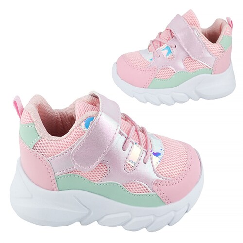 Tenis Niña Deportivos Velcro Arco Ortopédico Cómodo 590-rm