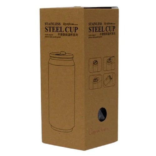 Termo Vaso Tipo Lata Diseño de Modelo 500 ML