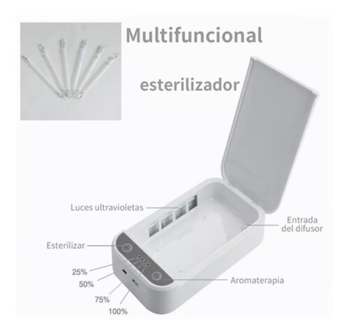 Caja Esterilizador Uv Instrumental Para Pinzas Uñas Manicura blanco