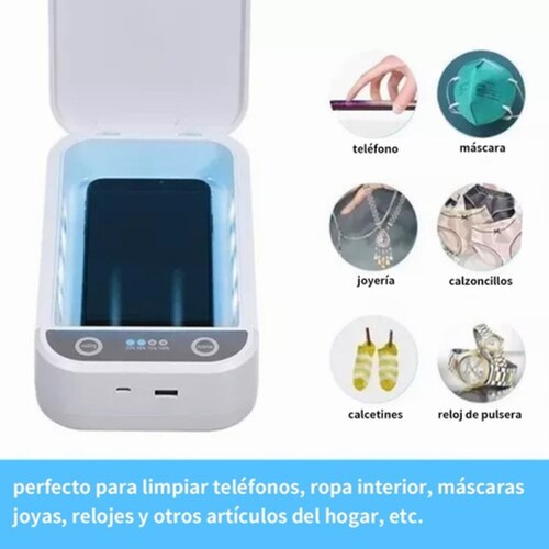 Caja Esterilizador Uv Instrumental Para Pinzas Uñas Manicura blanco