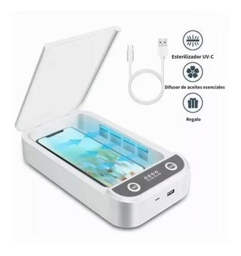 Caja Esterilizador Uv Instrumental Para Pinzas Uñas Manicura blanco