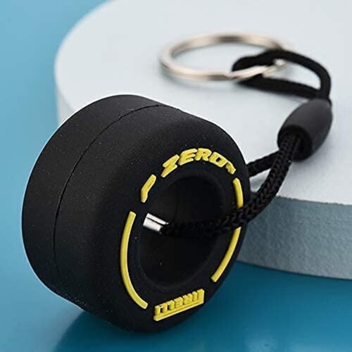 Llaveros F1 Formula 1 Pirelli Llavero Llanta (kit 6 Piezas) NEGRO