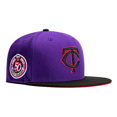 Gorra New Era 59fifty Minnesota Twins 7 3/8 50 Seasoms Morada 1403936.