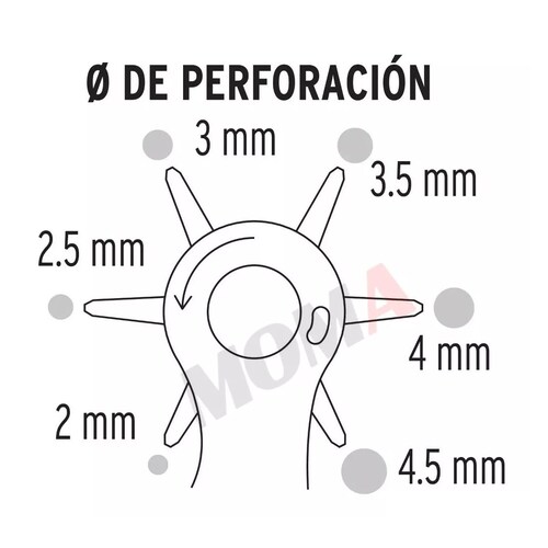 Kit Pinza Sacabocados Ojilladora Perforadora Para Cinturón