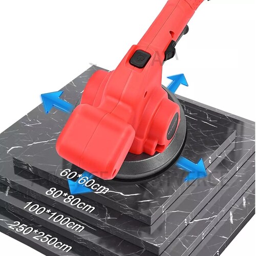 Niveladores De Vibrador Azulejo Alta Potencia Con 2 Baterías Rojo