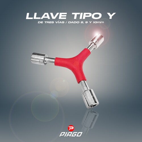 Llave Dados Bicicleta Tipo Y Tres Vías 8mm 9mm 10mm.