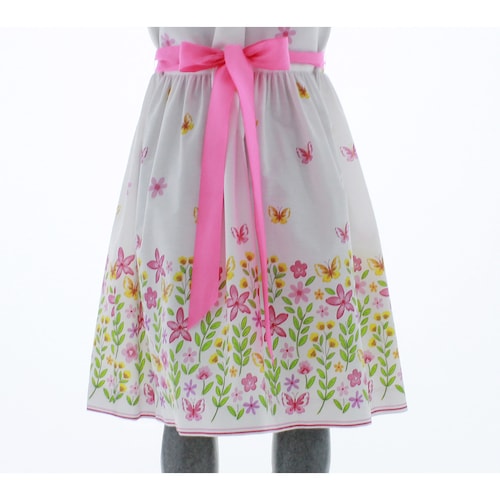 Vestido Niña Blanco Mariposas 1 a 8 años 3574.
