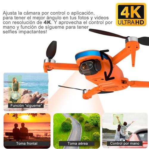 Drone Vak 955 Doble Camara GPS 4k Video Control 500m.