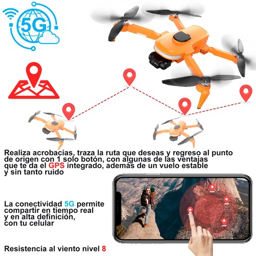 Drone Vak 955 Doble Camara GPS 4k Video Control 500m.