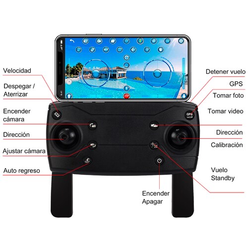 Drone Vak 955 Doble Camara GPS 4k Video Control 500m.